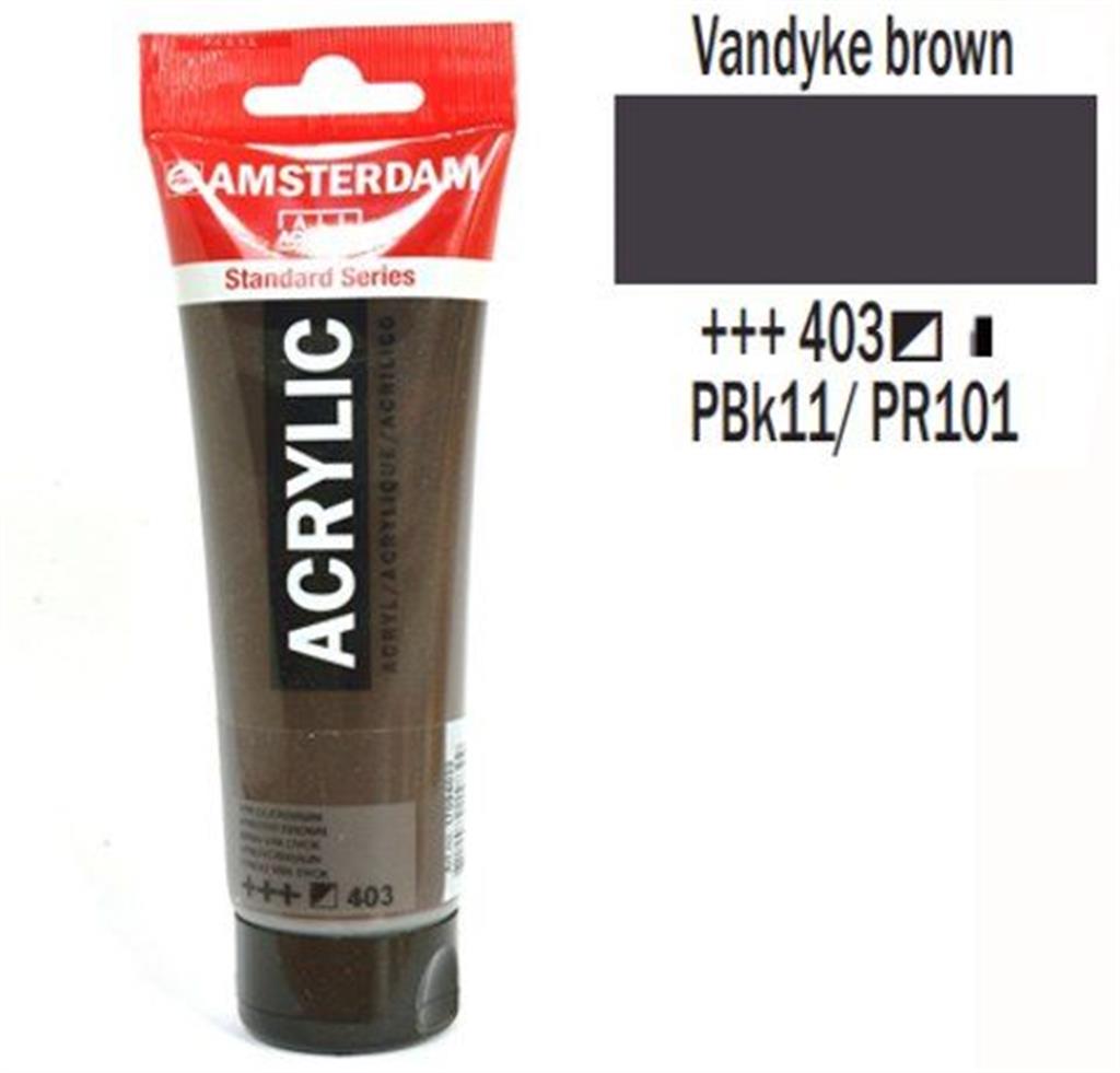 Amsterdam Acrylic Paint 120mL Vandyke Brown 403